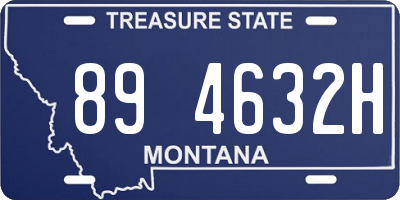 MT license plate 894632H