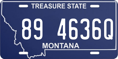MT license plate 894636Q