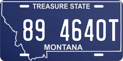 MT license plate 894640T