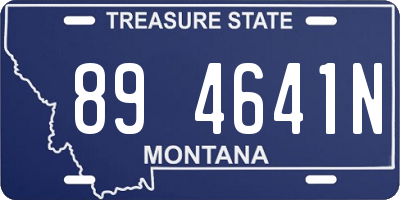 MT license plate 894641N