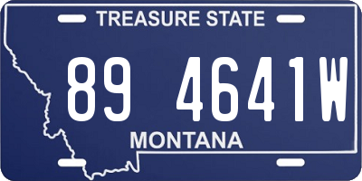 MT license plate 894641W