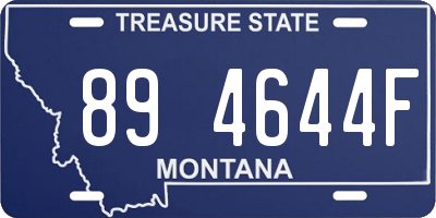 MT license plate 894644F