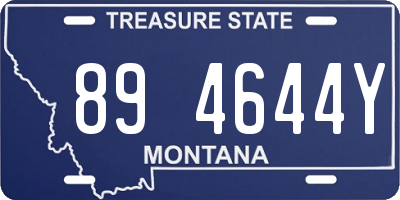 MT license plate 894644Y