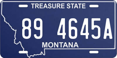 MT license plate 894645A