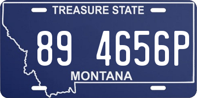 MT license plate 894656P