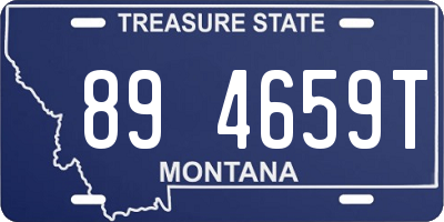 MT license plate 894659T