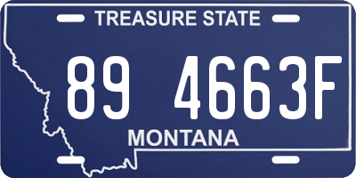 MT license plate 894663F
