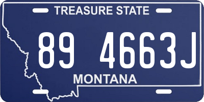 MT license plate 894663J