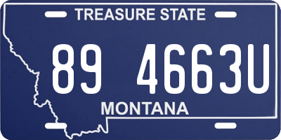 MT license plate 894663U
