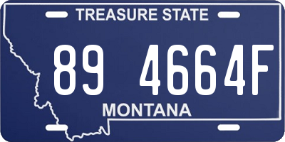 MT license plate 894664F