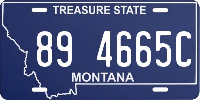 MT license plate 894665C
