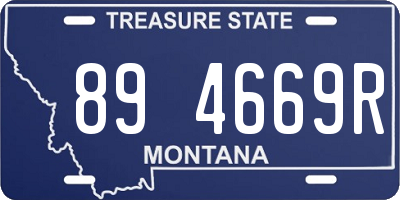 MT license plate 894669R