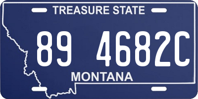 MT license plate 894682C
