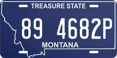 MT license plate 894682P