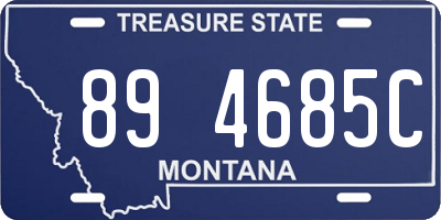 MT license plate 894685C