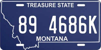 MT license plate 894686K