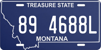 MT license plate 894688L
