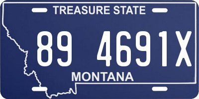 MT license plate 894691X
