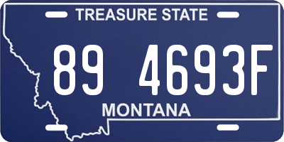 MT license plate 894693F