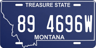 MT license plate 894696W