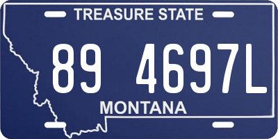 MT license plate 894697L