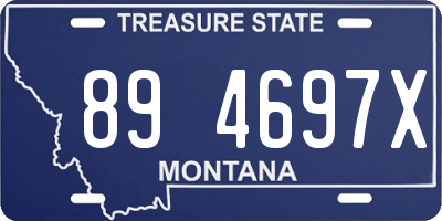 MT license plate 894697X