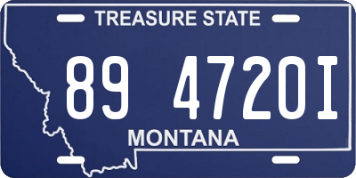 MT license plate 894720I