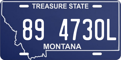 MT license plate 894730L