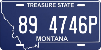 MT license plate 894746P