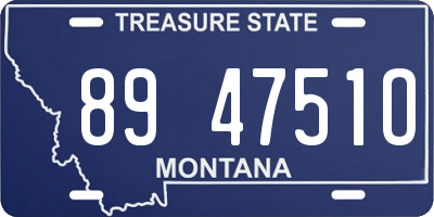 MT license plate 894751O