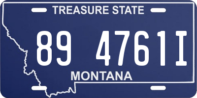 MT license plate 894761I