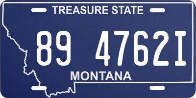 MT license plate 894762I