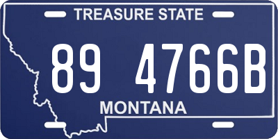 MT license plate 894766B