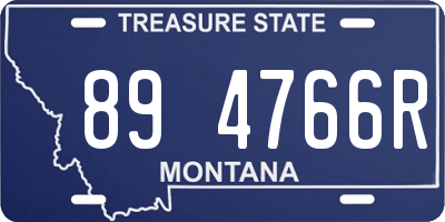 MT license plate 894766R