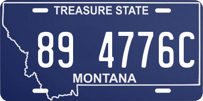 MT license plate 894776C