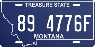 MT license plate 894776F