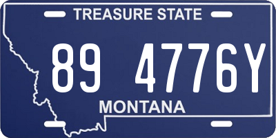 MT license plate 894776Y