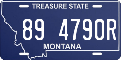 MT license plate 894790R