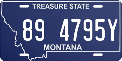 MT license plate 894795Y