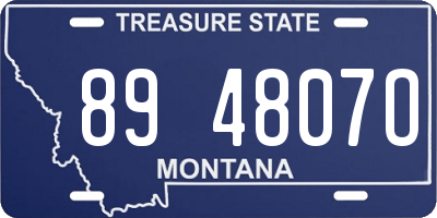 MT license plate 894807O