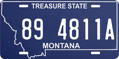 MT license plate 894811A
