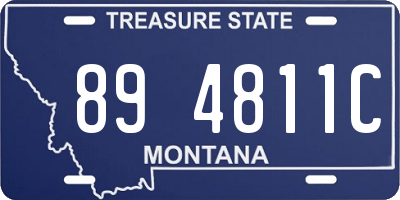 MT license plate 894811C