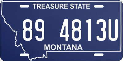MT license plate 894813U