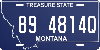 MT license plate 894814Q