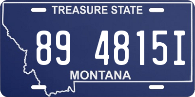 MT license plate 894815I