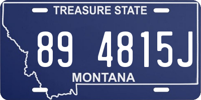 MT license plate 894815J