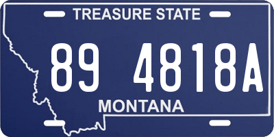 MT license plate 894818A