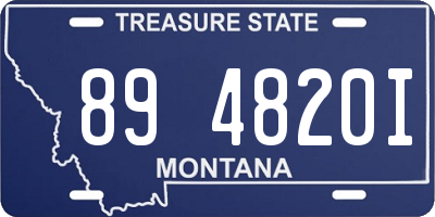 MT license plate 894820I