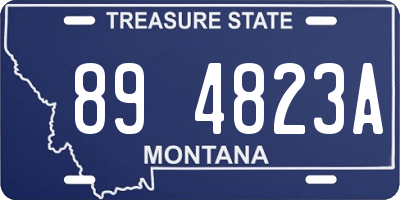 MT license plate 894823A