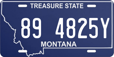 MT license plate 894825Y